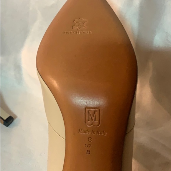 Bruno Magli Italy Bologna winter off white pumps - Picture 4 of 5